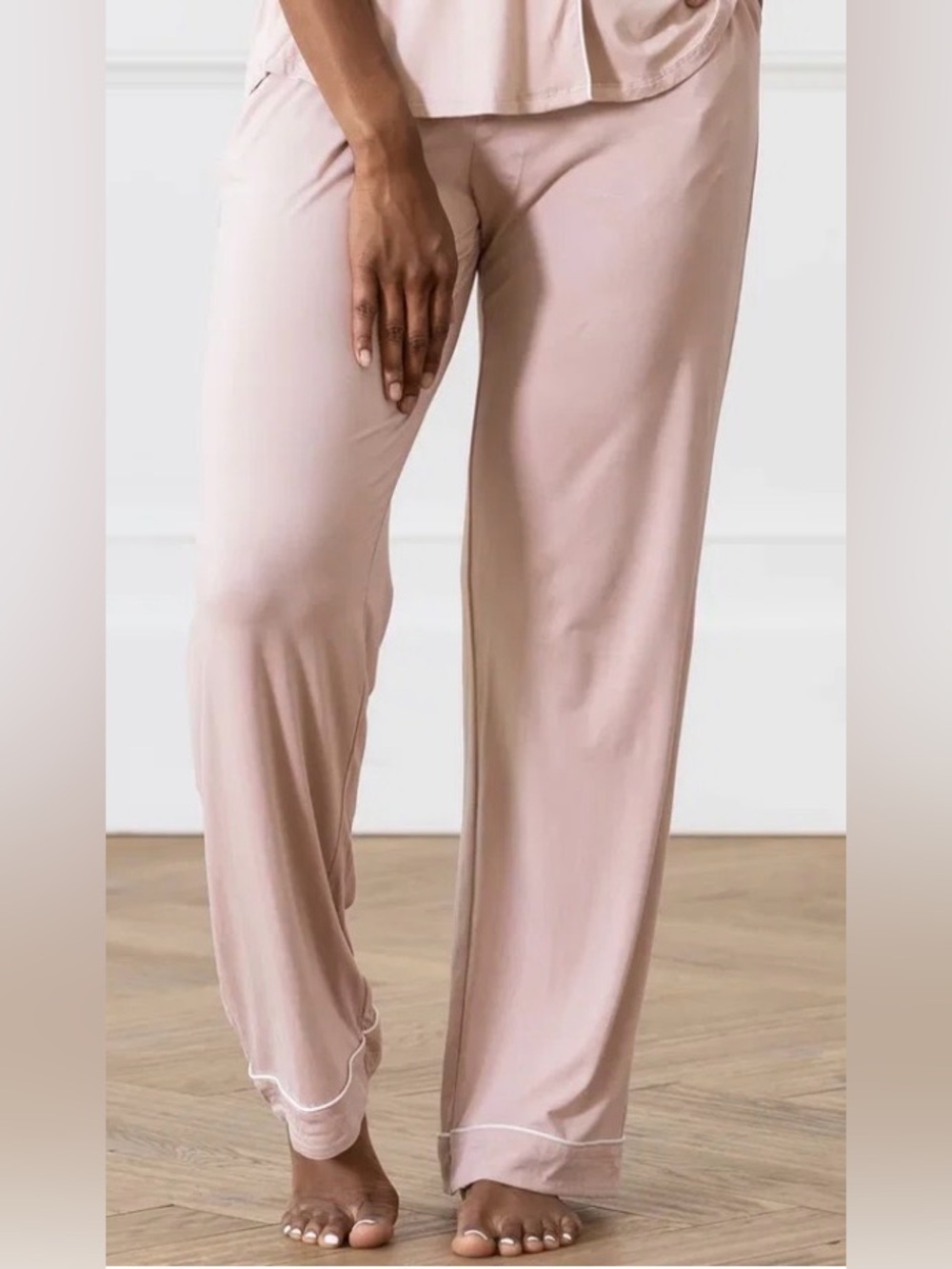 NWOT Cozy Earth Plus Size Blush Pink Bamboo Pajama Pants Drawstring Waist - XXXL